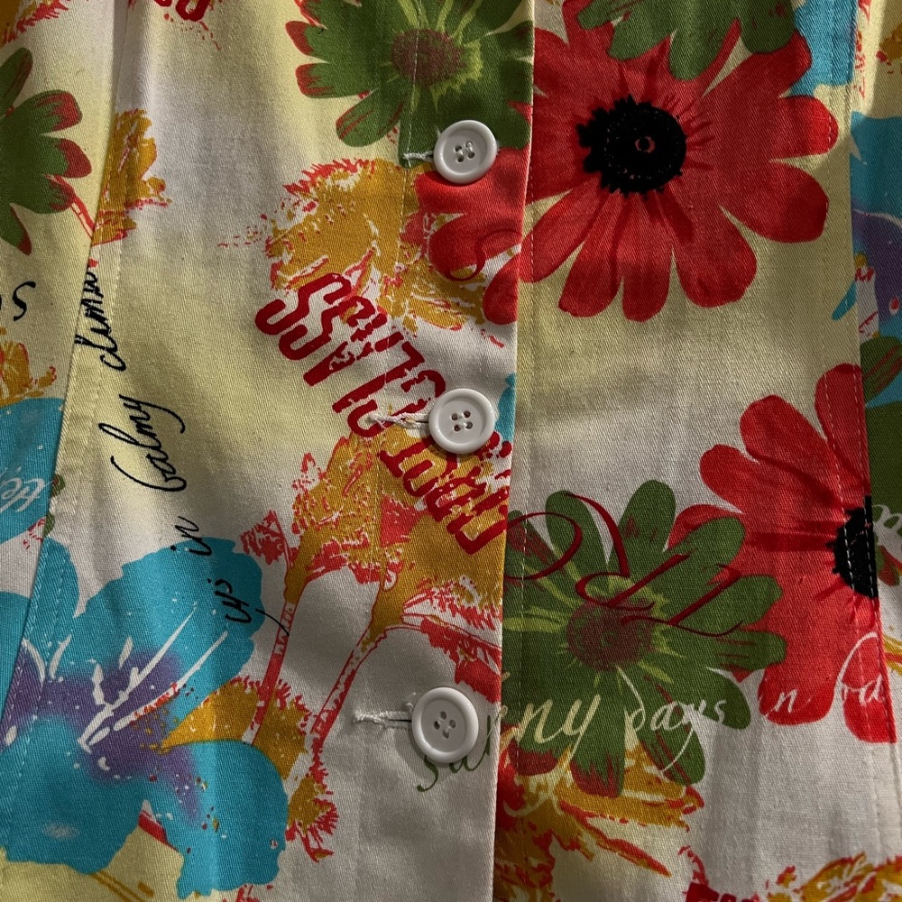 Spring Compliments Floral Button Up Jacket Size 14 - image 3
